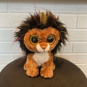 Ty Beanie Boo Ramsey the Unicorn Lion - Medium Size
